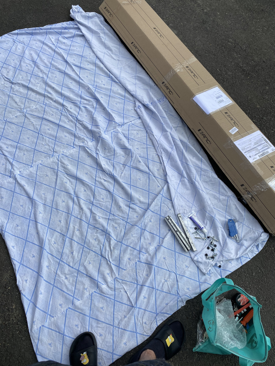 Установка продольных рейлингов АПС, поперечных Turtle и автобокса ...