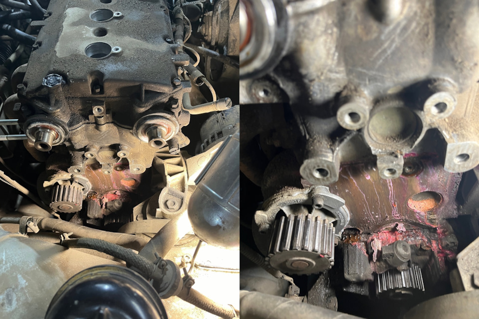 Прогорела прокладка гбц + замена грм и помпы на 210 тыс — Lada 21124, 1 ...