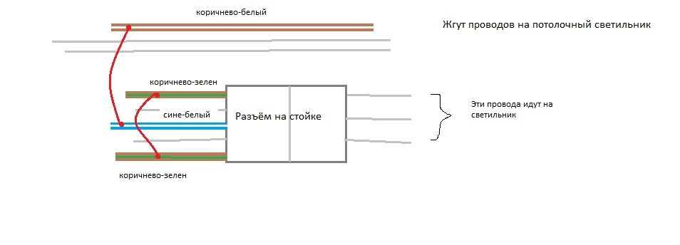 Схема подключения подсветки ног