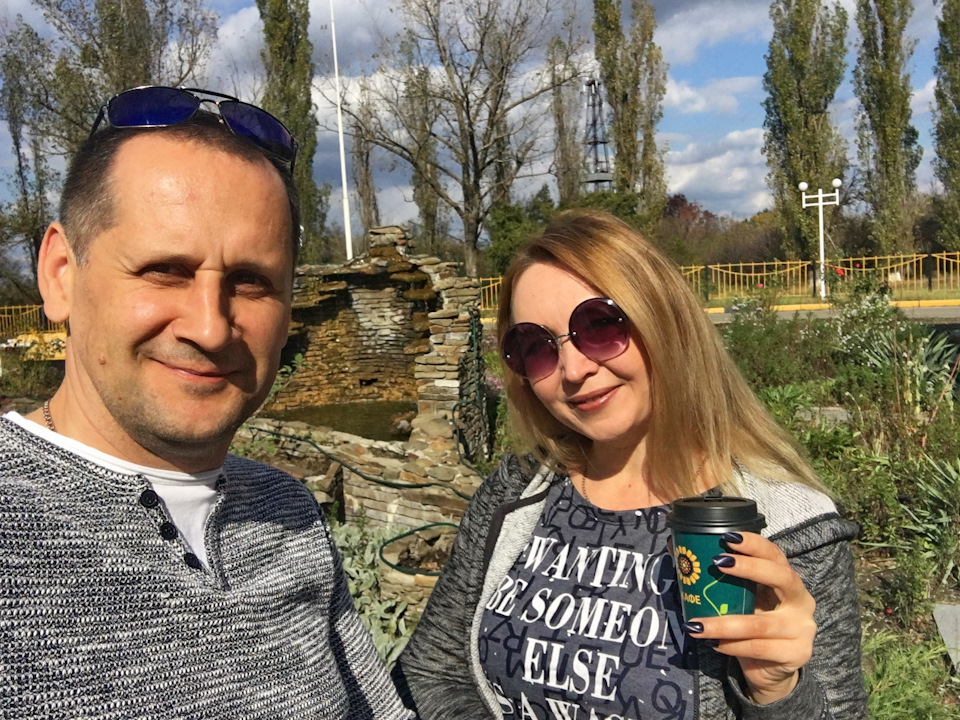 Кофеек все же был. На заправке. — Hyundai Tucson (TL)