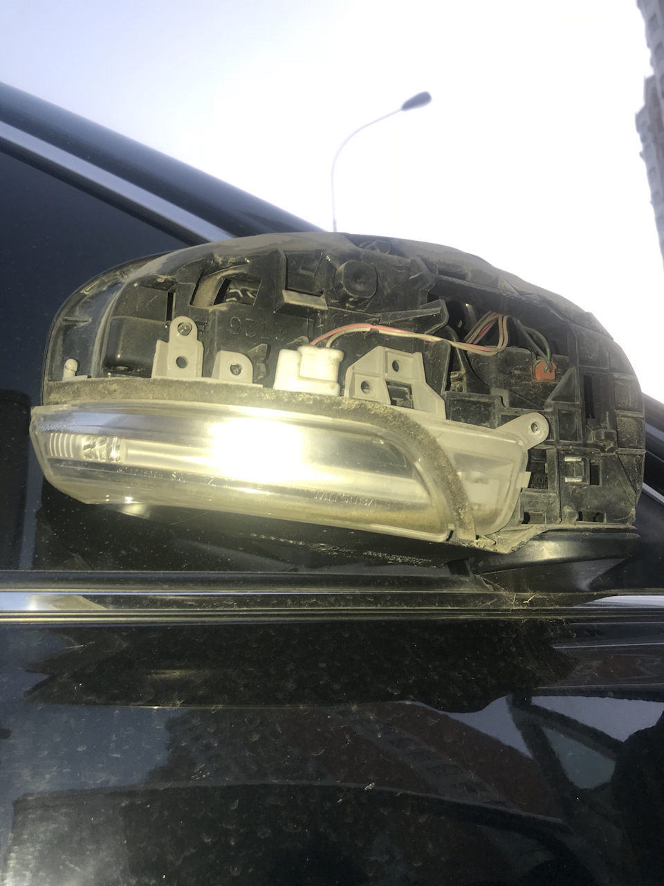 Повторители поворотов в зеркалах в пленку — Toyota Camry (XV40), 2,4 л ...