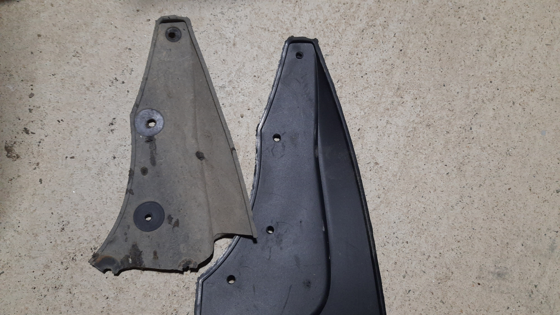 Дастер-гард. Время менять брызговики. — Nissan Terrano III, 2 л, 2014 ...