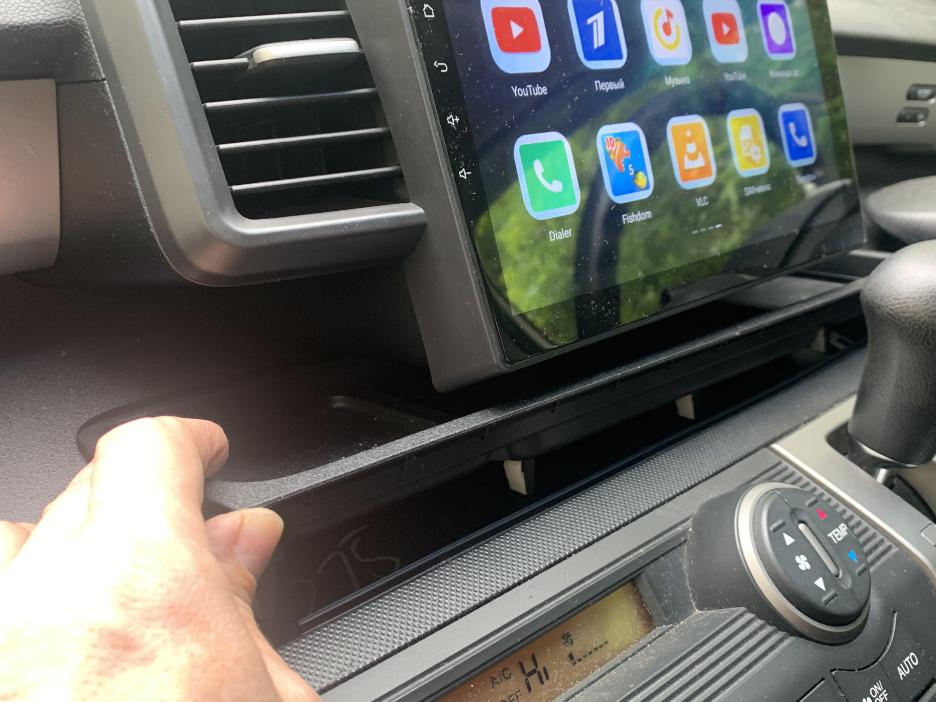 Как снять магнитолу honda freed