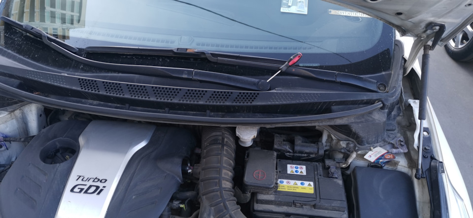 Смазка трапеции дворников — KIA Ceed GT, 1,6 л, 2015 года | своими ...
