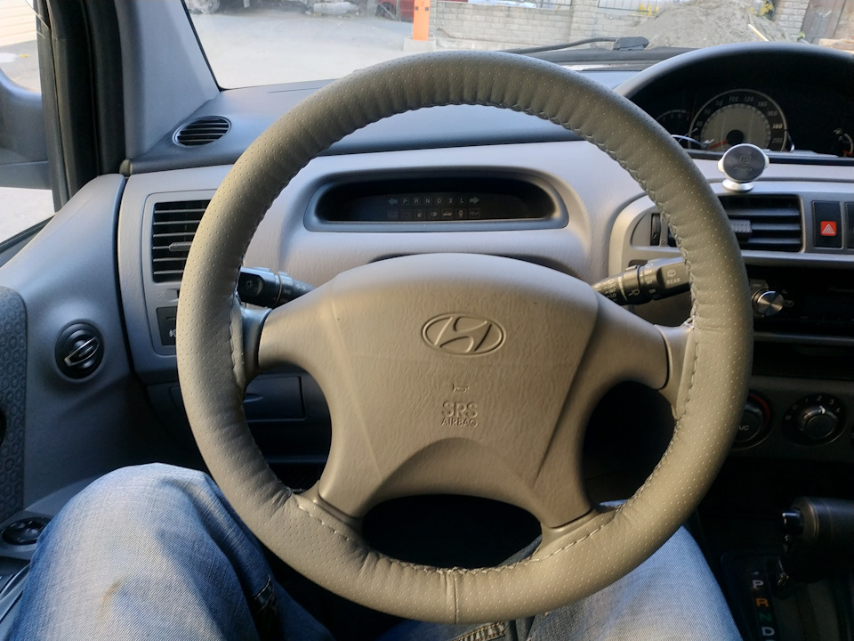 Оплетка руля со шнуровкой — Hyundai Matrix, 1,6 л, 2008 года | стайлинг ...