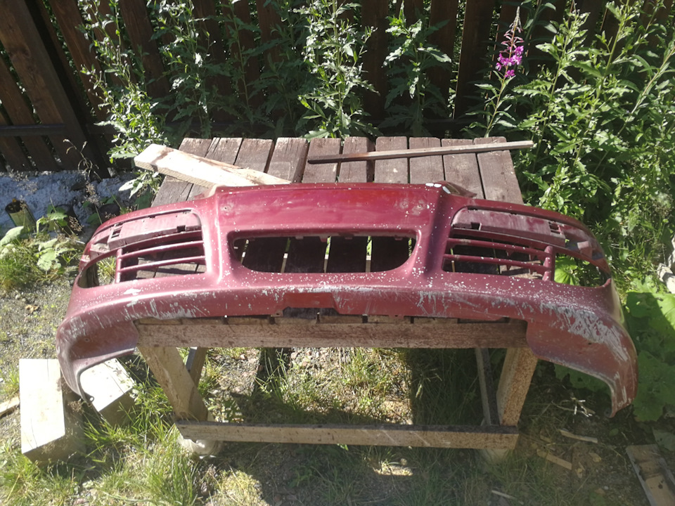 Так себе маляр — 4 (бампера) — Mitsubishi Space Star, 1,6 л, 2003 года ...