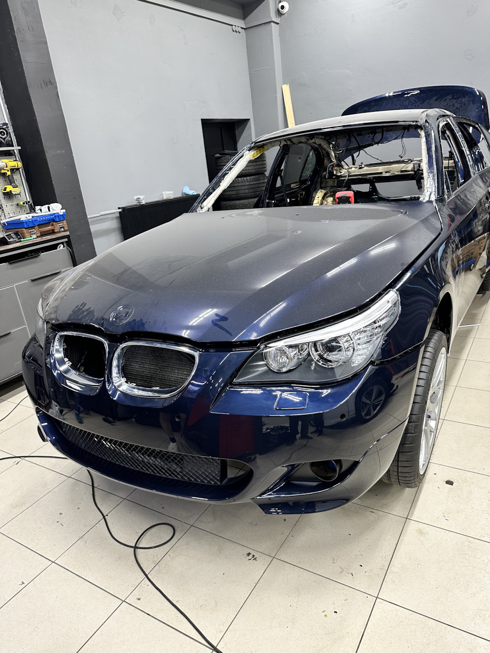 Полная покраска кузова + М пакет — BMW 5 series (E60), 3 л, 2008 года |  кузовной ремонт | DRIVE2