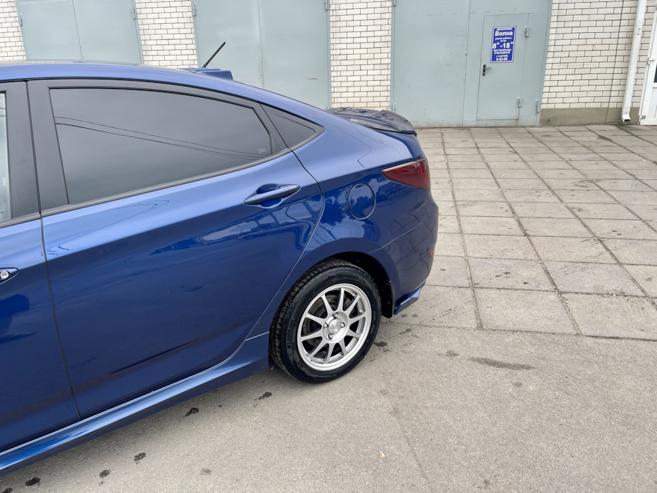 Элероны заднего бампера. — Hyundai Solaris, 1,6 л, 2016 года | стайлинг ...