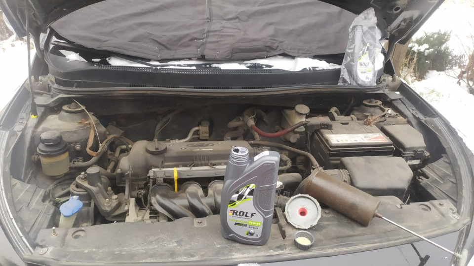 Трансмиссионное масло ROLF в КПП Солярис — Hyundai Solaris (1G), 1,6 л ...