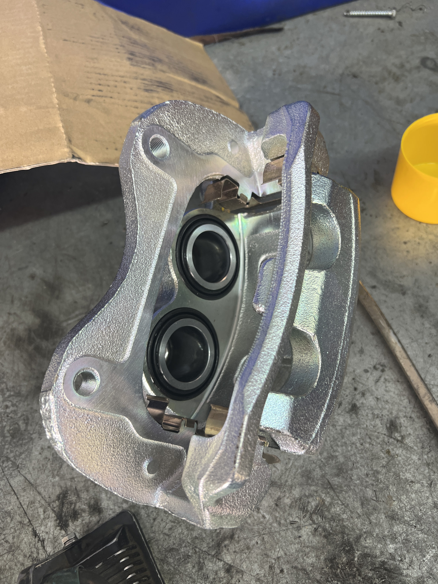 Установка двух поршневых суппортов на хендай туксон (киа спортейдж ...