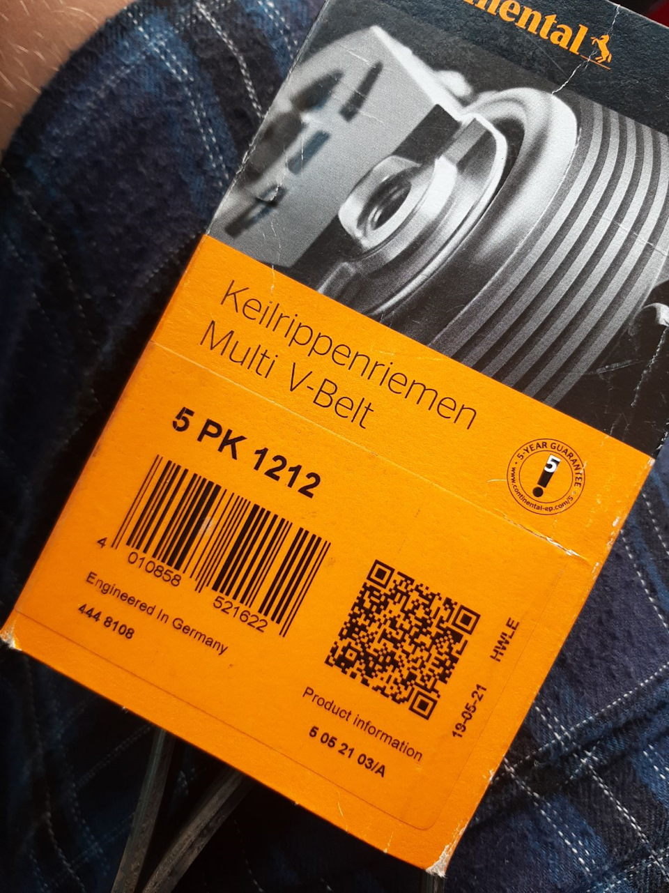 Замена ремня приводного + натяжителя с роликом — Opel Zafira A, 1,6 л ...