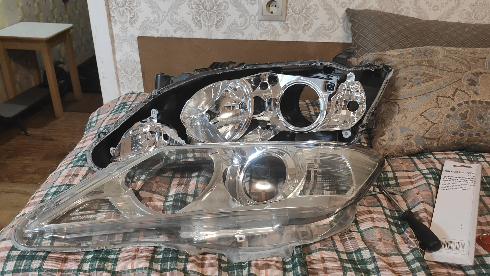 Замена фар на full led - Toyota Camry (XV70), 2,5 л, 2018 года своими руками DRI