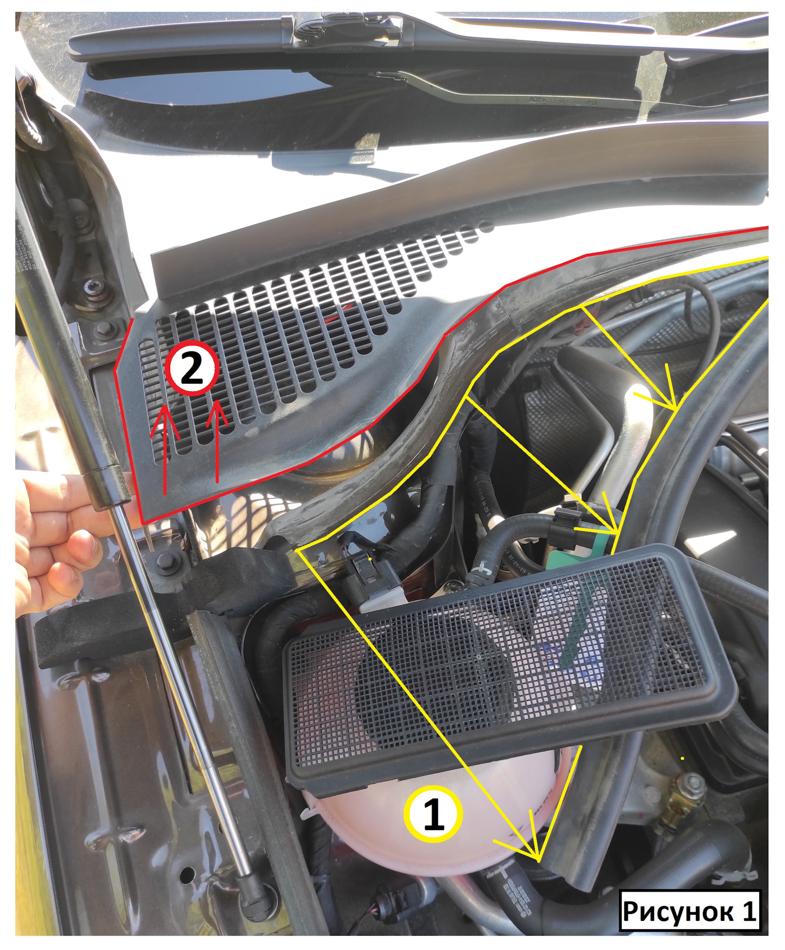 Установка решётки 5Z0819044 — Skoda Rapid, 1.4 л., 2019 года — Skoda ...