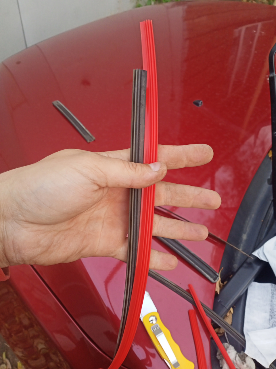 Силиконовые резинки на дворники — Mitsubishi Lancer X, 1,8 л, 2008 года ...