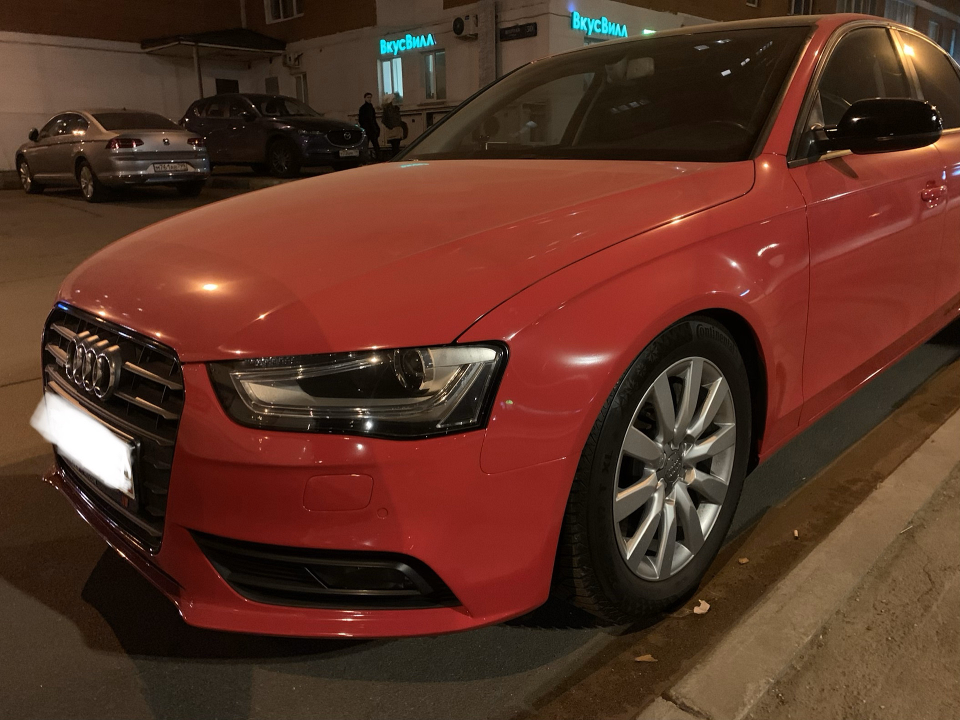 красная пленка — Audi A4 (B8), 2 л, 2013 года | стайлинг | DRIVE2