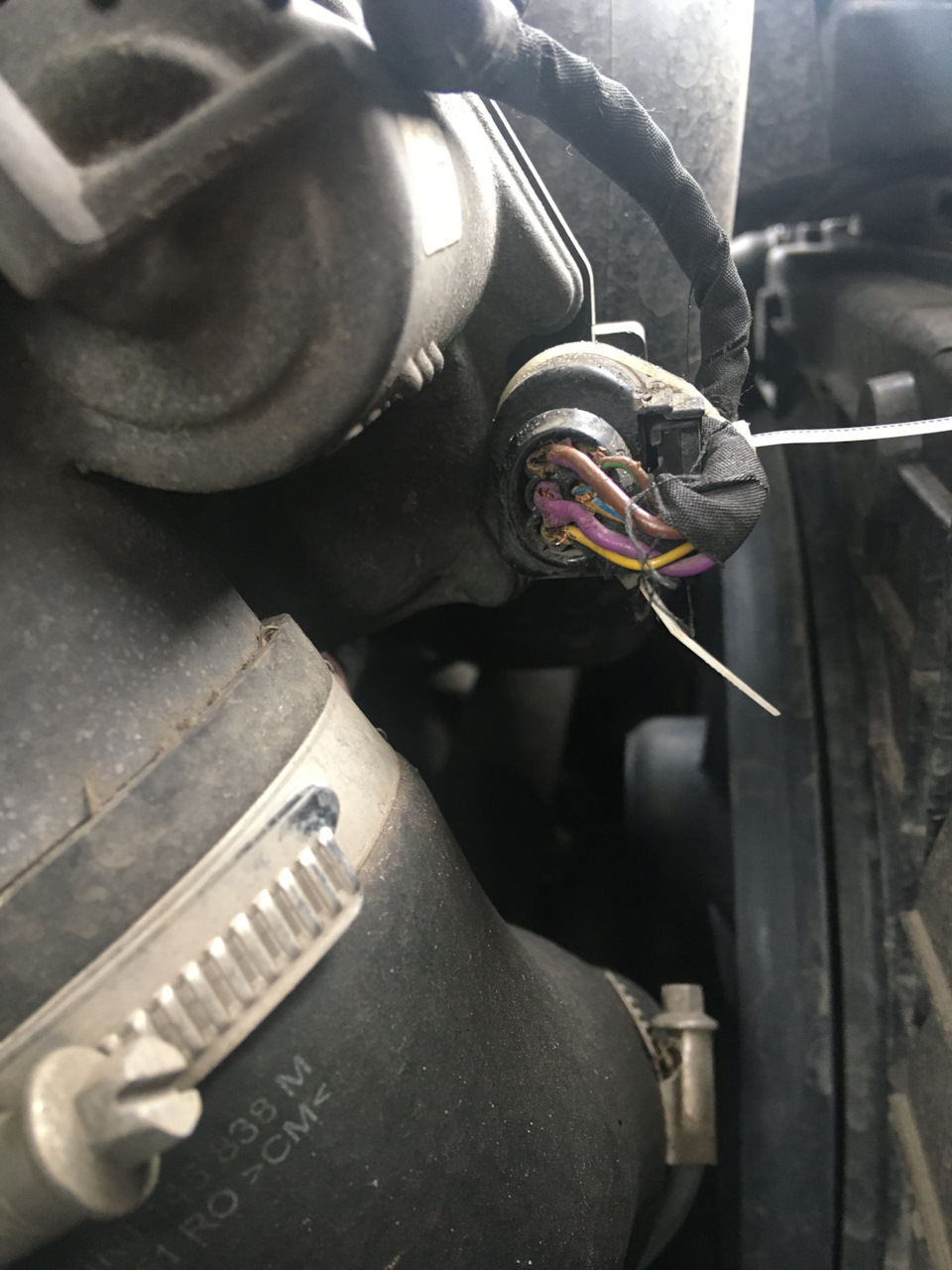 Ремонт фишки дроссельной заслонки — Volkswagen Passat B6, 1,8 л, 2008 ...