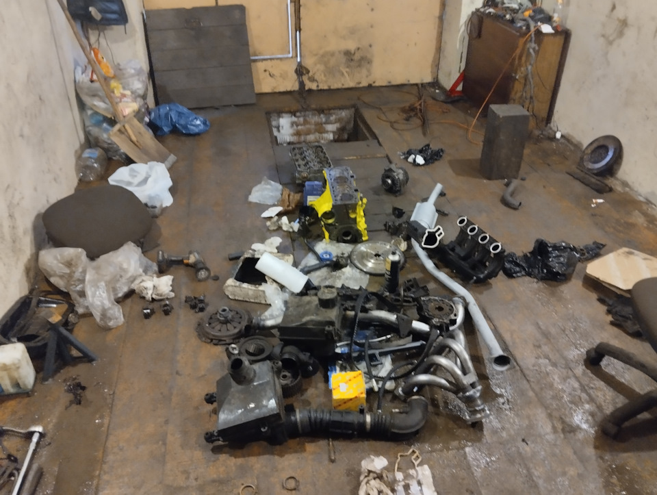 Свап #2 по бомжу 16v 16в 21124 124 шеснарь в классику — Lada 2102, 1,6 ...