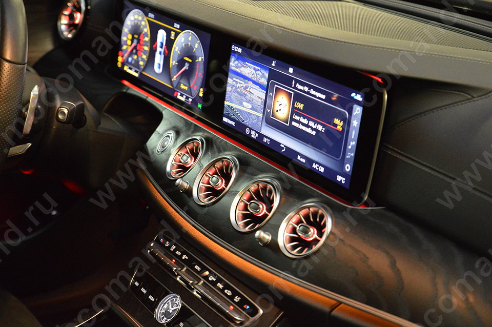 Дефлекторы с подсветкой в Мерседес Е-класс w213 — MB Comand на DRIVE2