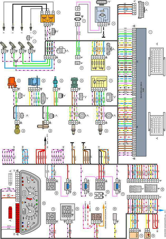 Схема подключения инжектора ваз 2114: найдено 89 картинок