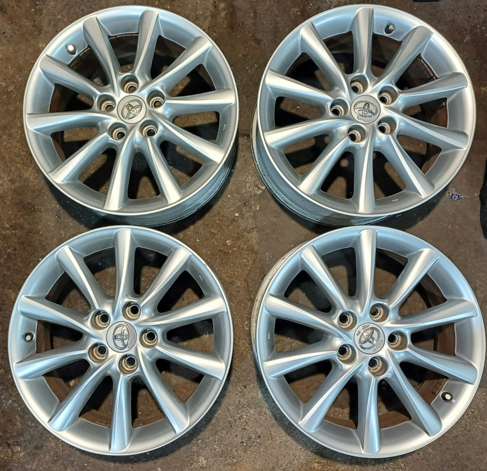 Литые диски Toyota 7Jx17 ET50 5x114,3 на Toyota Camry (XV40), Toyota Camry  (XV30), Toyota Corolla (140/150), Toyota RAV4 (III), Toyota RAV4 (II). Б/у  | 27 000 ₽ в городе Пермь | DRIVE2