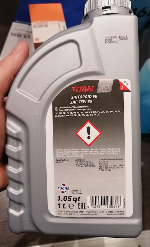 601411533 FUCHS Трансмиссионное синтетическое FUCHS | Запчасти на DRIVE2