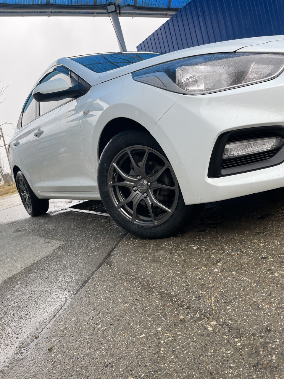 Кованные диски Slik на солярис 2017 г. — Hyundai Solaris (2G), 1,6 л ...