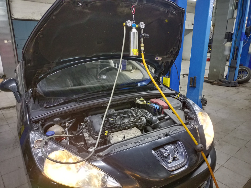 Промывка форсунок и замена приемной трубы — Peugeot 308 (1G), 1,6 л ...