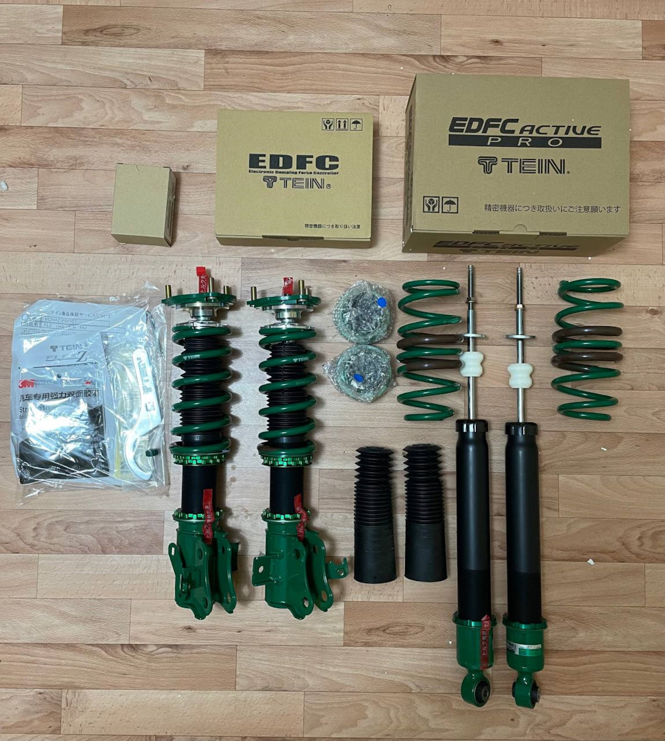 Tein flex Z + EDFC Active Pro — Honda Civic Hatchback (9G)