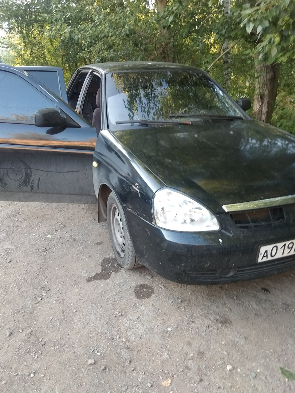 Полоска на лобовое. — Lada Приора седан, 1,6 л, 2007 года | нарушение ...