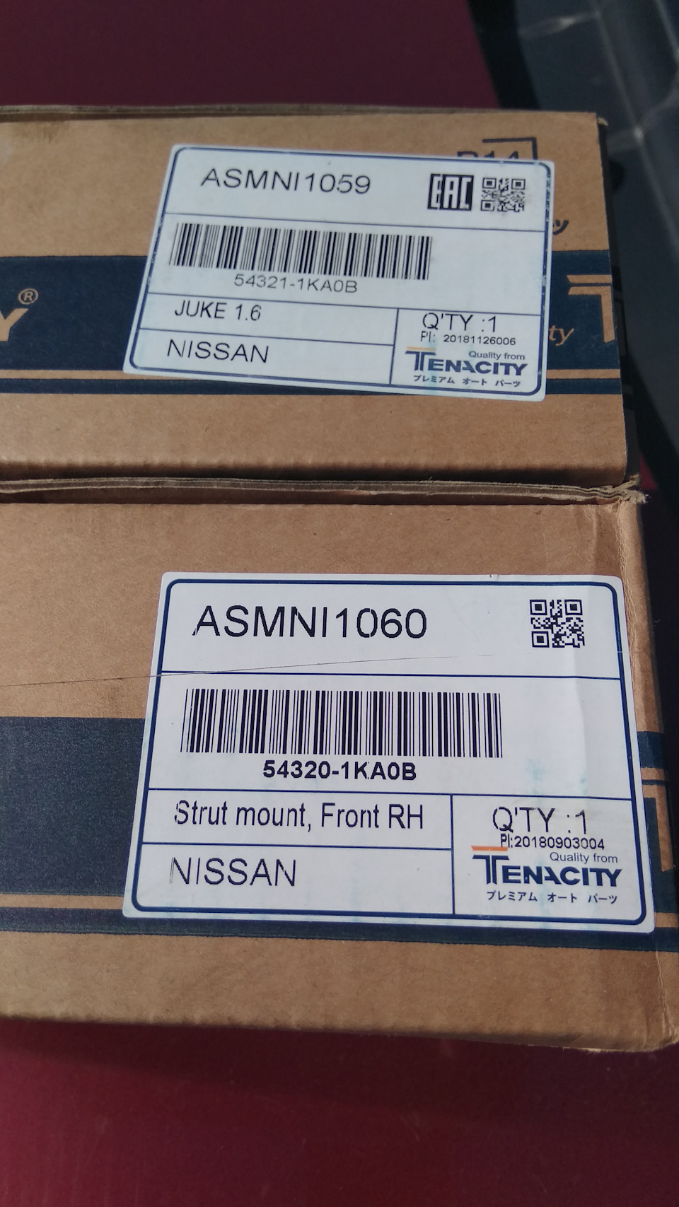 ASMNI1059 Опора переднего амортизатора правая TENACITY | Запчасти на DRIVE2