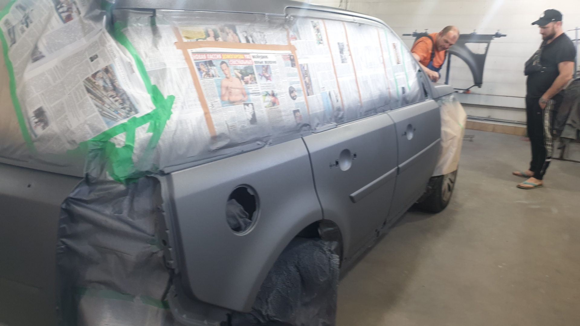 Покраска авто в серый раптор — Land Rover Freelander 2 (L359), 2,2 л ...