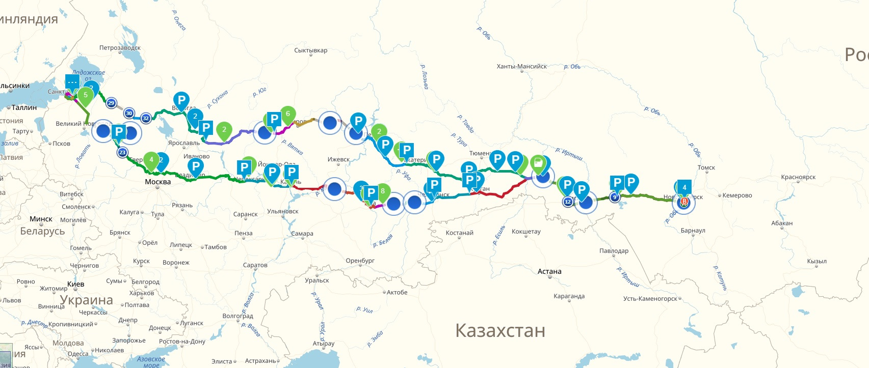 Санкт петербург новосибирск расстояние карта