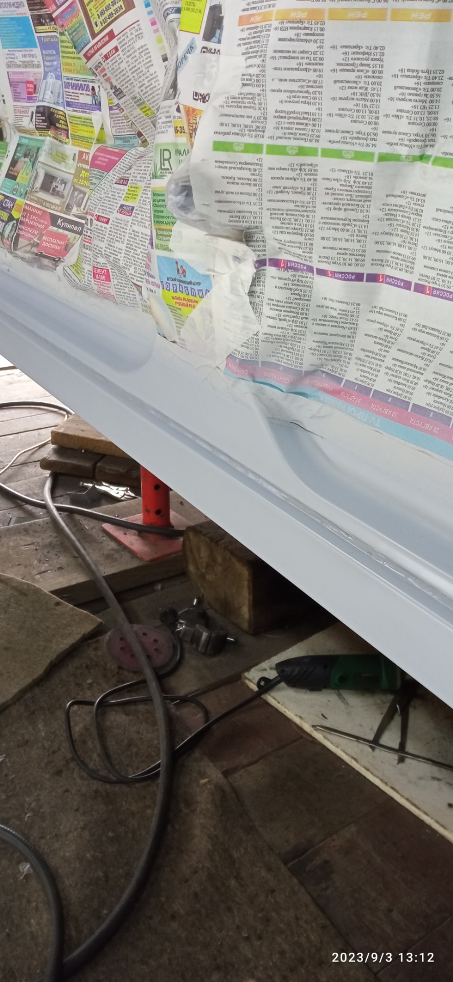 Замена порогов на проф трубу — Chevrolet Niva, 1,7 л, 2008 года ...