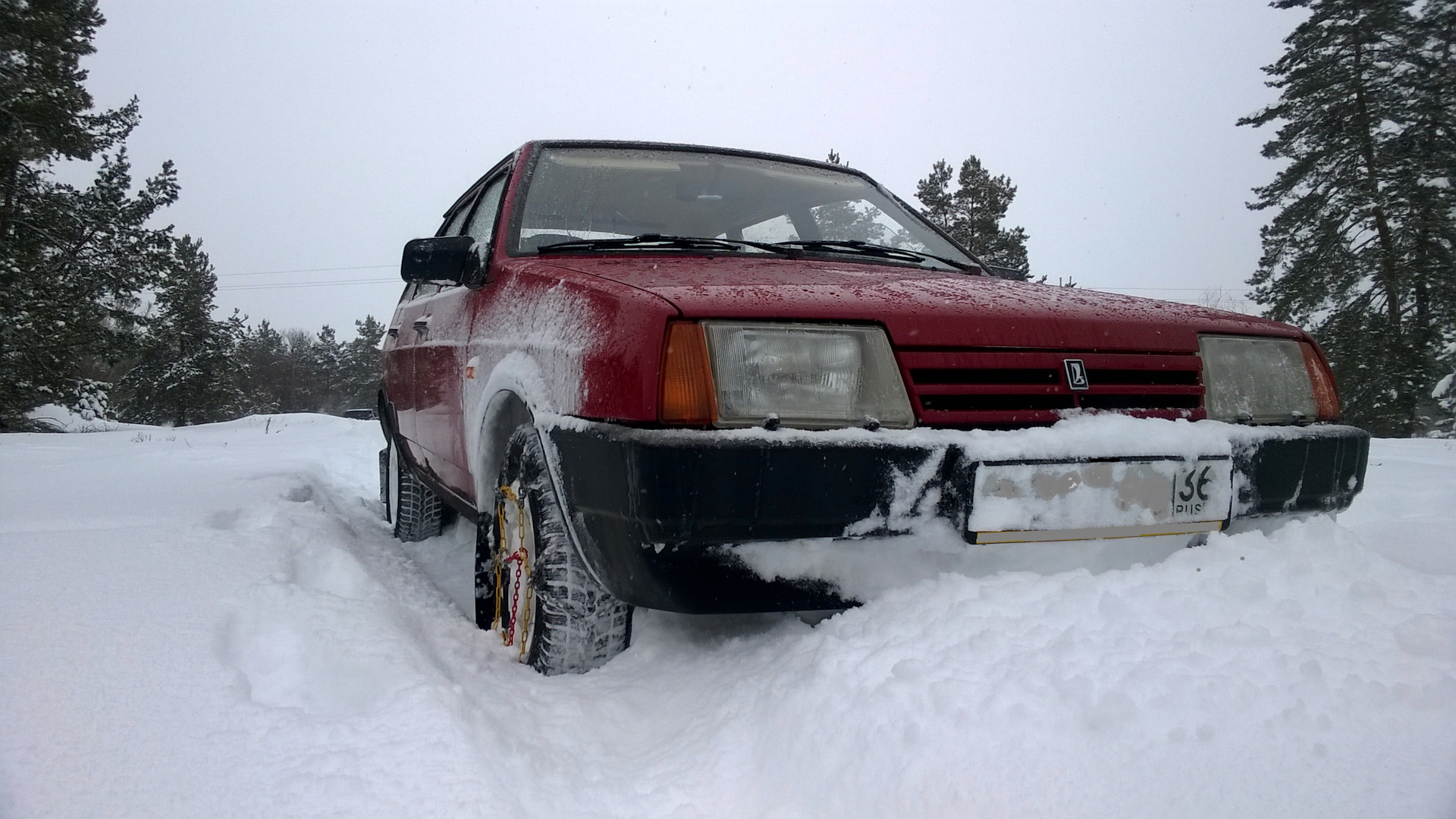 10. Девятка на цепях, Приора, Жига: покатались в лесу. — Lada 21093, 1,5 л,  1996 года | покатушки | DRIVE2