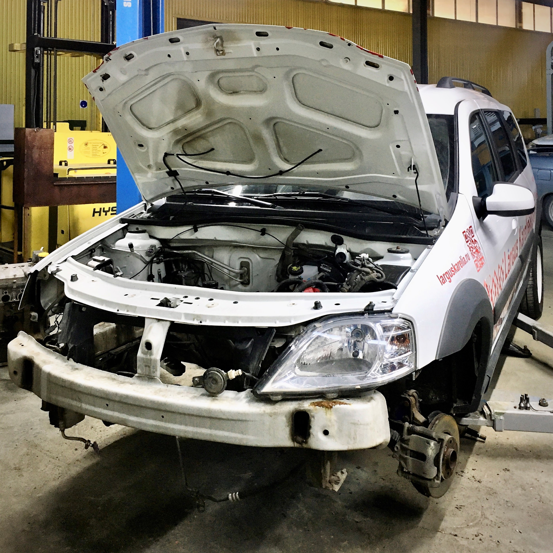 Дефектовка и дальнейшая доработка первого серийного Ларгус Карелия ...