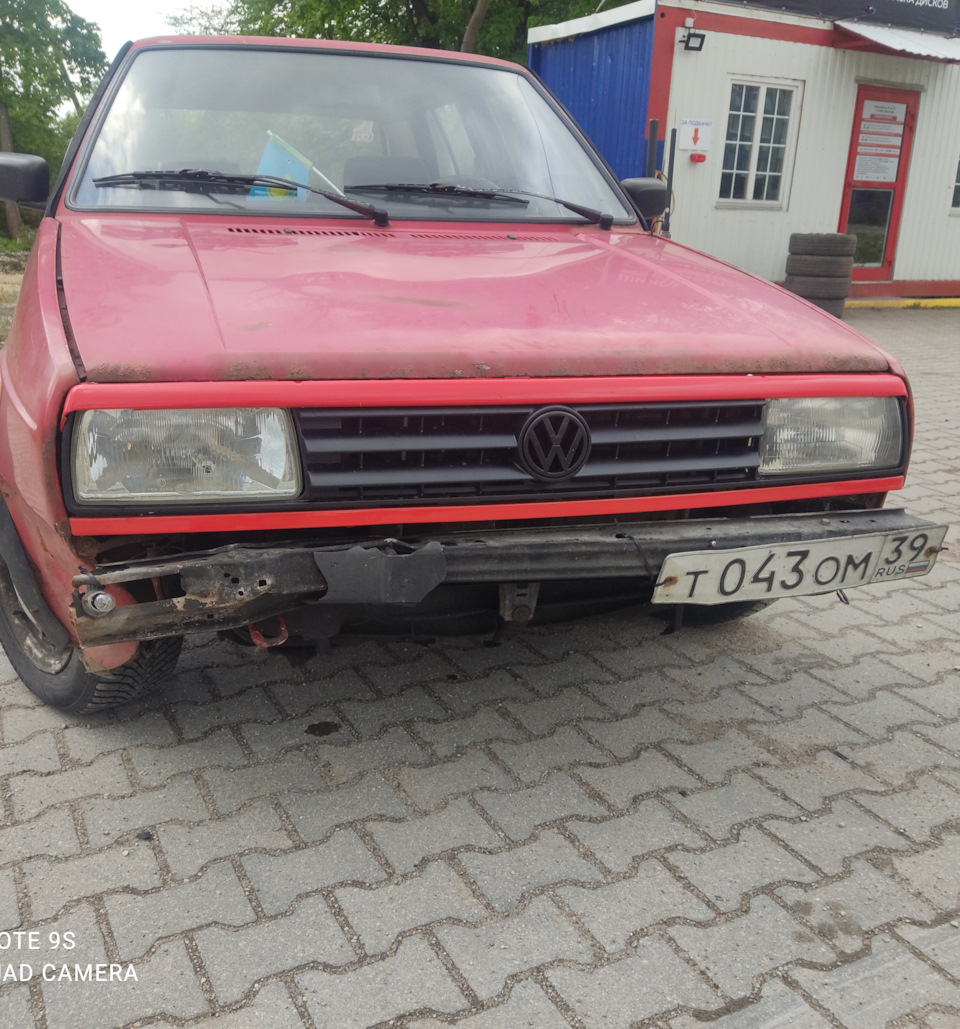 Восстановление передней части машины — Volkswagen Golf Mk2, 1,8 л, 1990  года | кузовной ремонт | DRIVE2