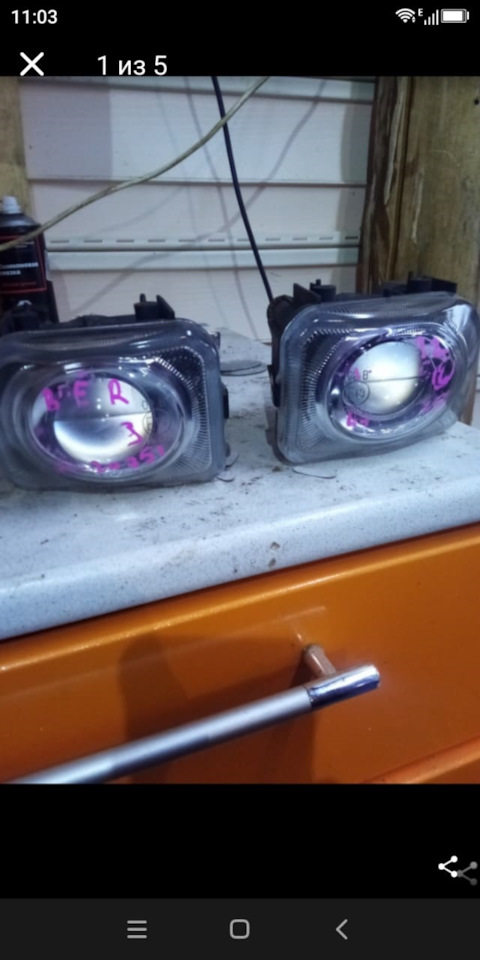 Противотуманные фары Субару Легаси bh5, комплект на Subaru Legacy (BE ...