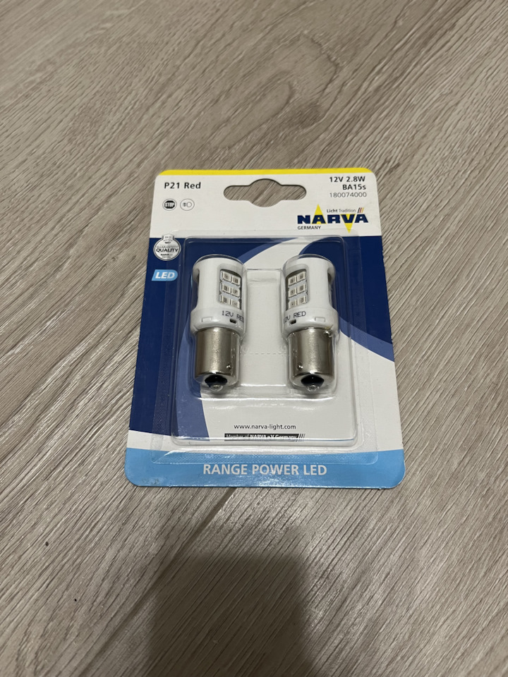 Красные LED-лампы Narva BA15S. | 1 000 ₽ в городе Курск | DRIVE2