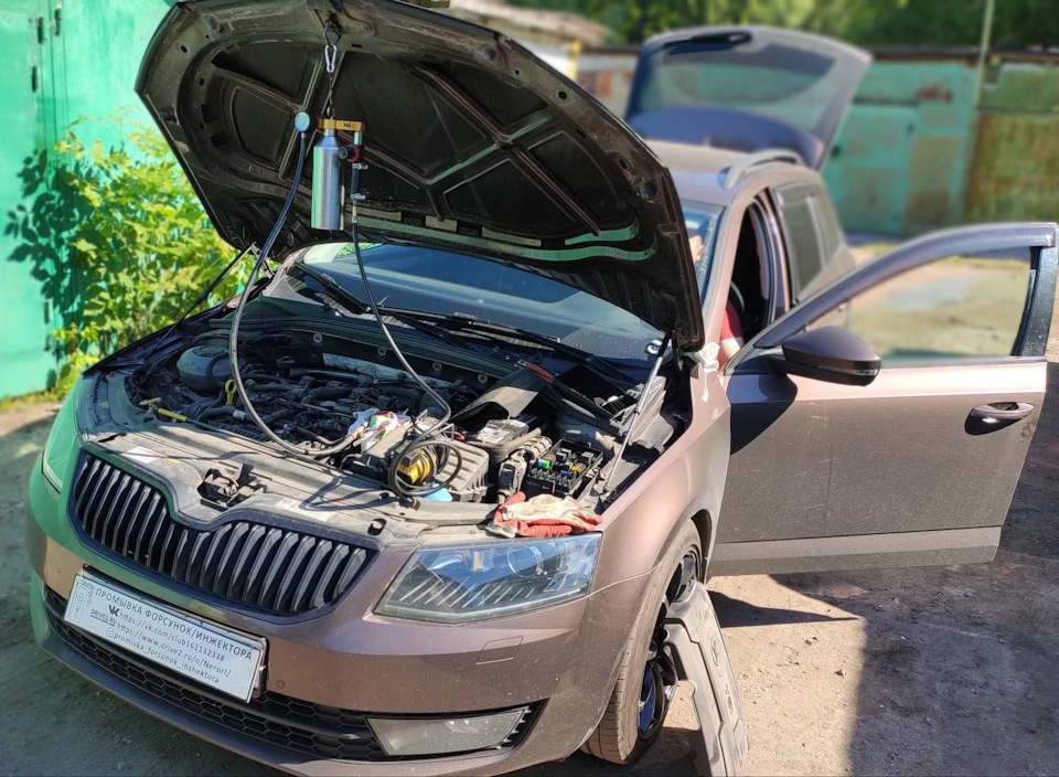Skoda Octavia A7 1.8 промывка форсунок/инжектора — Промывка форсунок ...