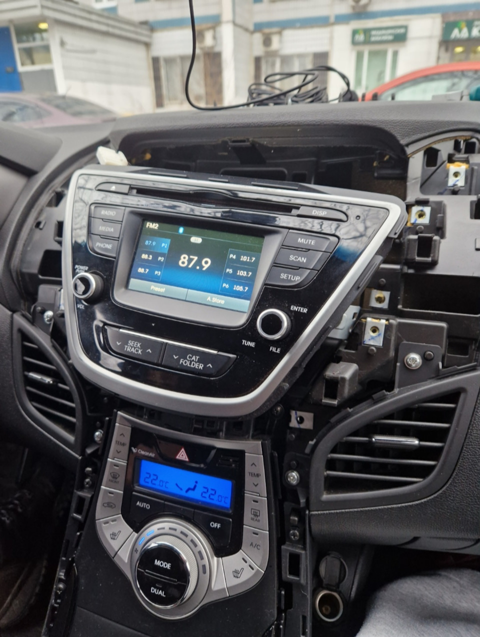 Магнитола Elantra MD от реста на дорест — DRIVE2