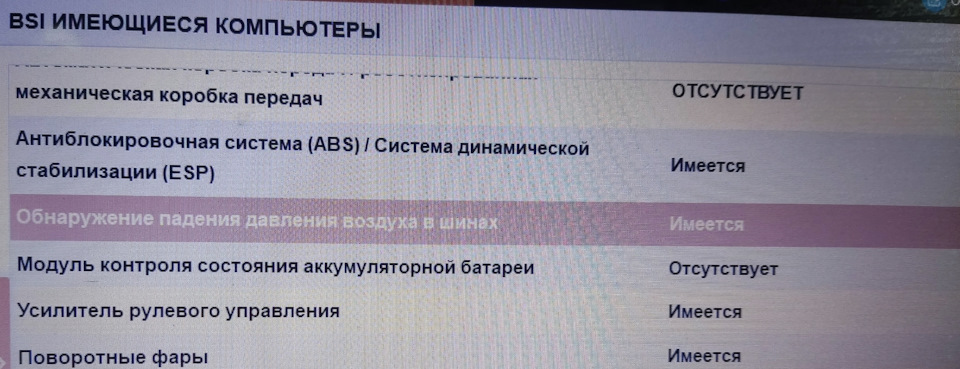 BSI имеющиеся компьютеры — Citroen C4 (1G)