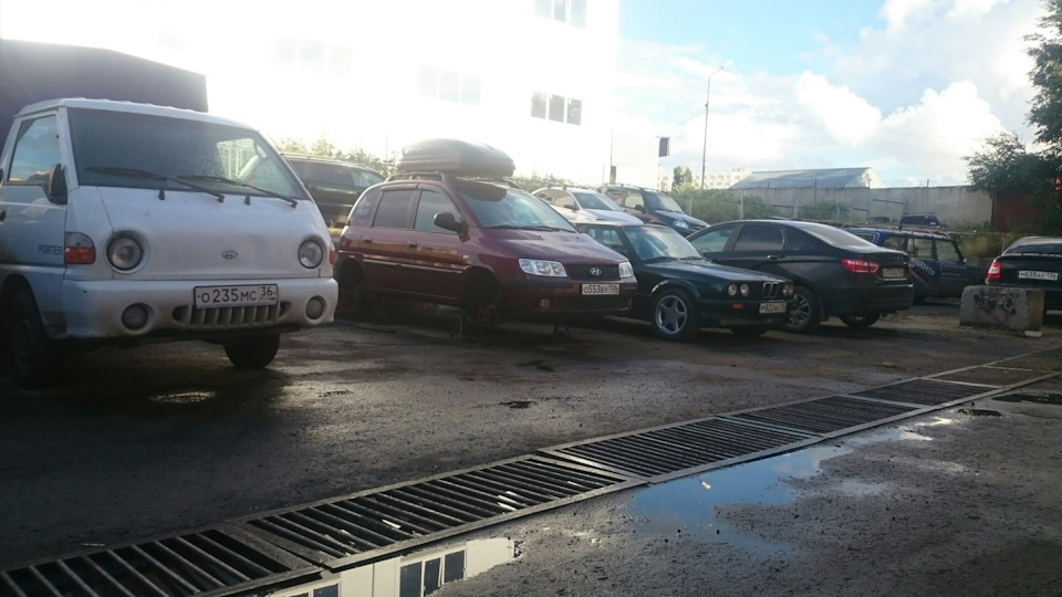 Задние стойки мандо. — Hyundai Matrix, 1,6 л, 2008 года | своими руками ...