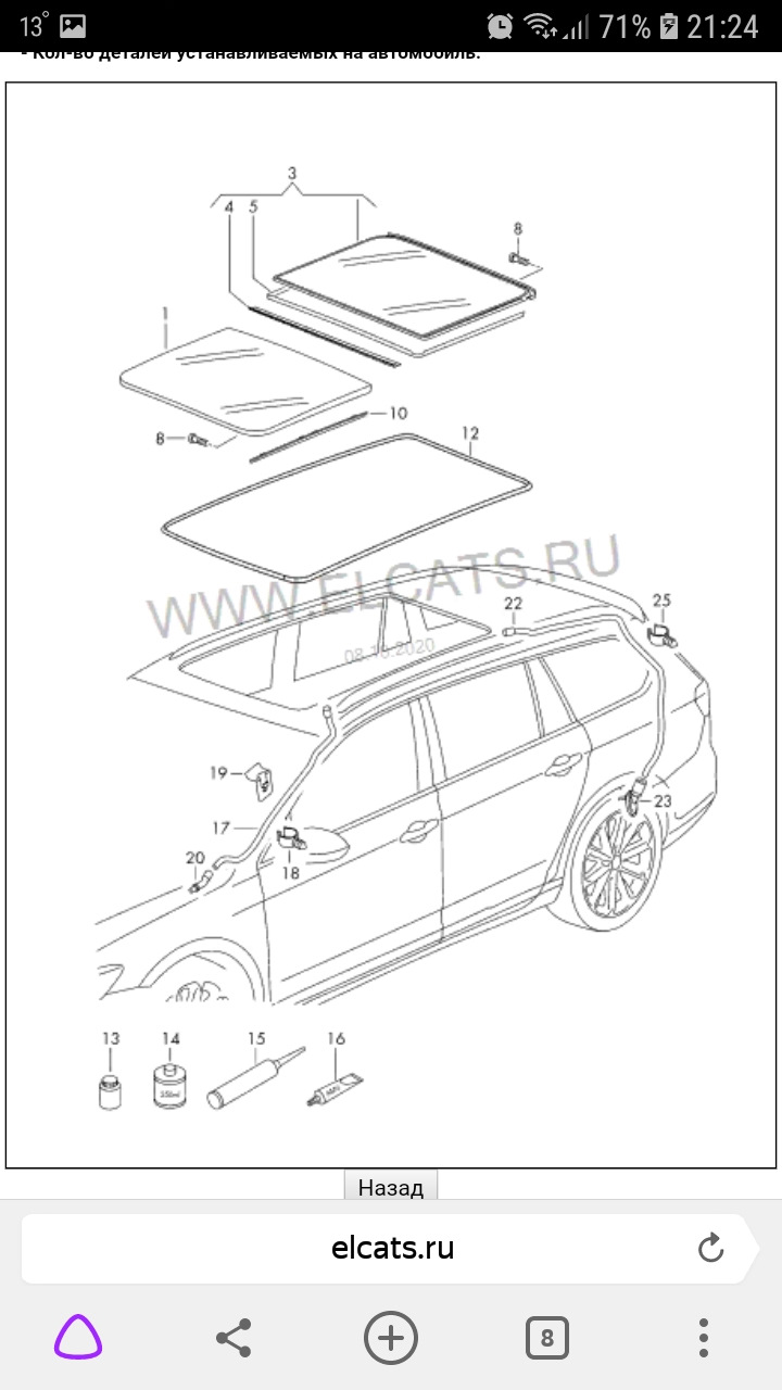 Чистка дренажей панорамы PASSAT B8 — Volkswagen Passat Alltrack (B8), 2 л,  2016 года | своими руками | DRIVE2