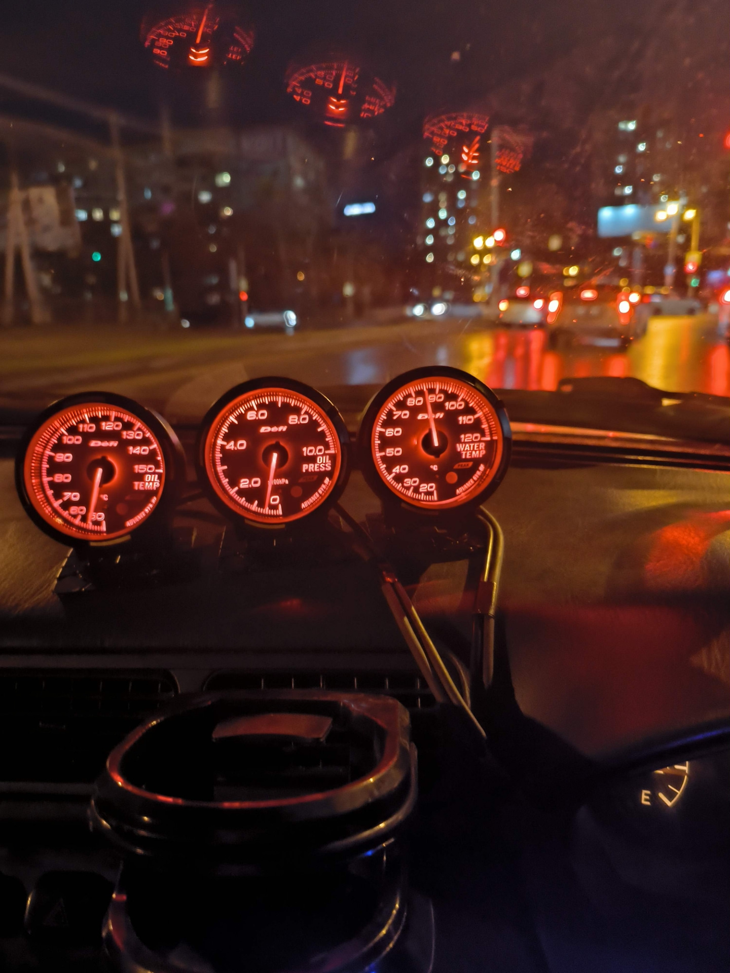 Три датчика Defi — Toyota Corolla Levin (AE110/111), 1,5 л, 1997 года ...