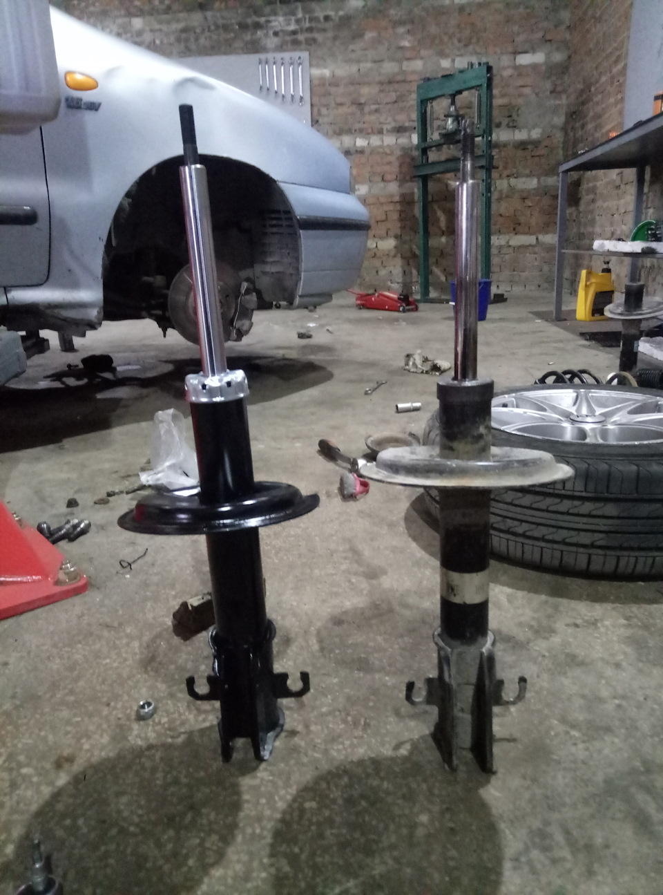 Замена амортизаторов и отрицательный развал. — FIAT Bravo I, 1,6 л ...