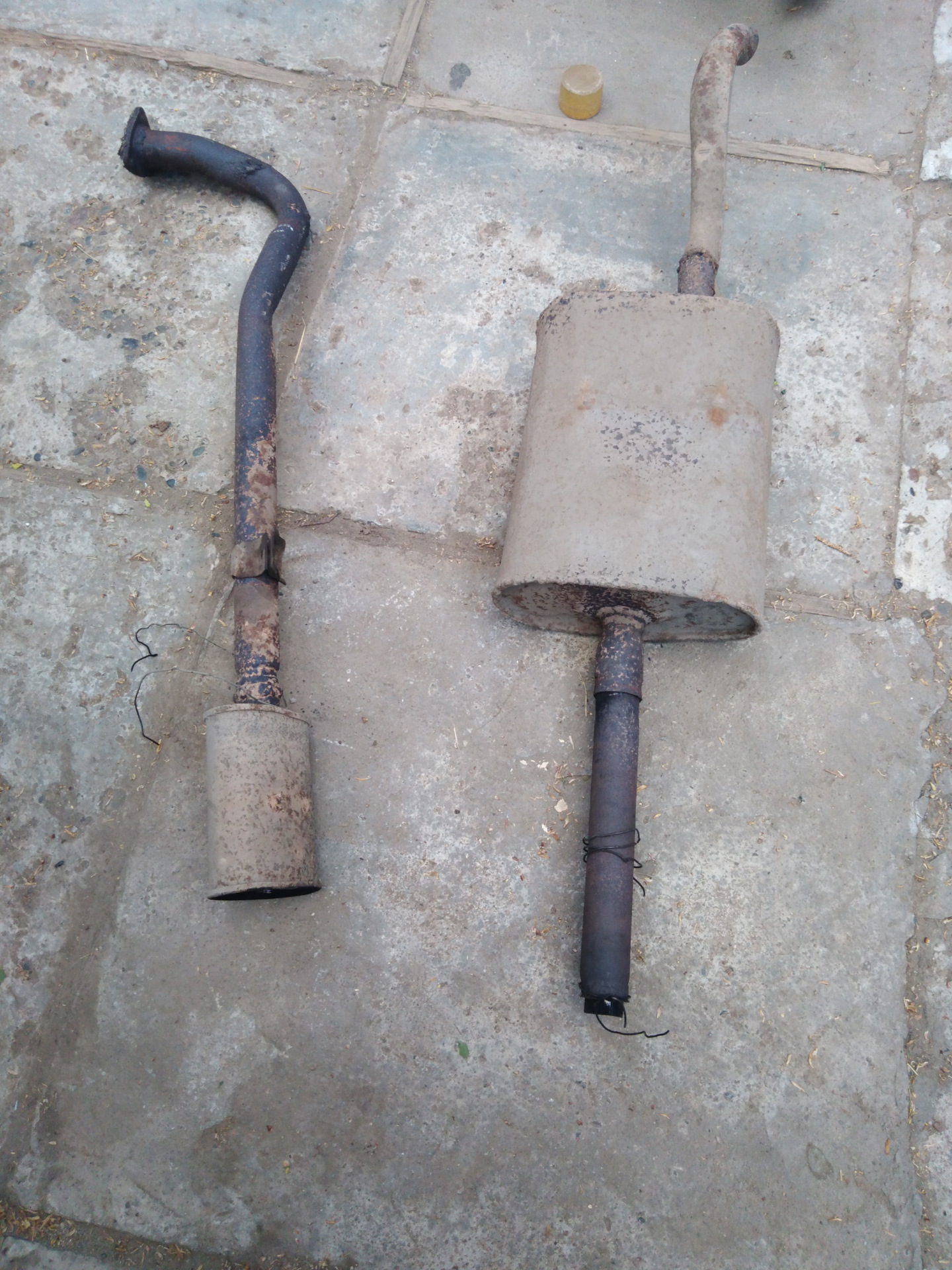 Сварка выхлопной системы. — Nissan Urvan (E24), 2,3 л, 1988 года ...