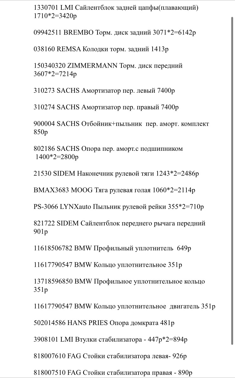 310273 Амортизатор (слева) для BMW, BMW (BRILLIANCE) SACHS | Запчасти на  DRIVE2