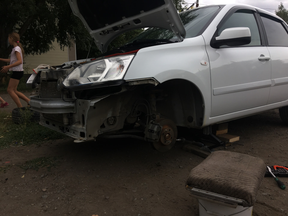 Анти коррозийная обработка подкрылок и экрана — Datsun on-Do, 1,6 л ...