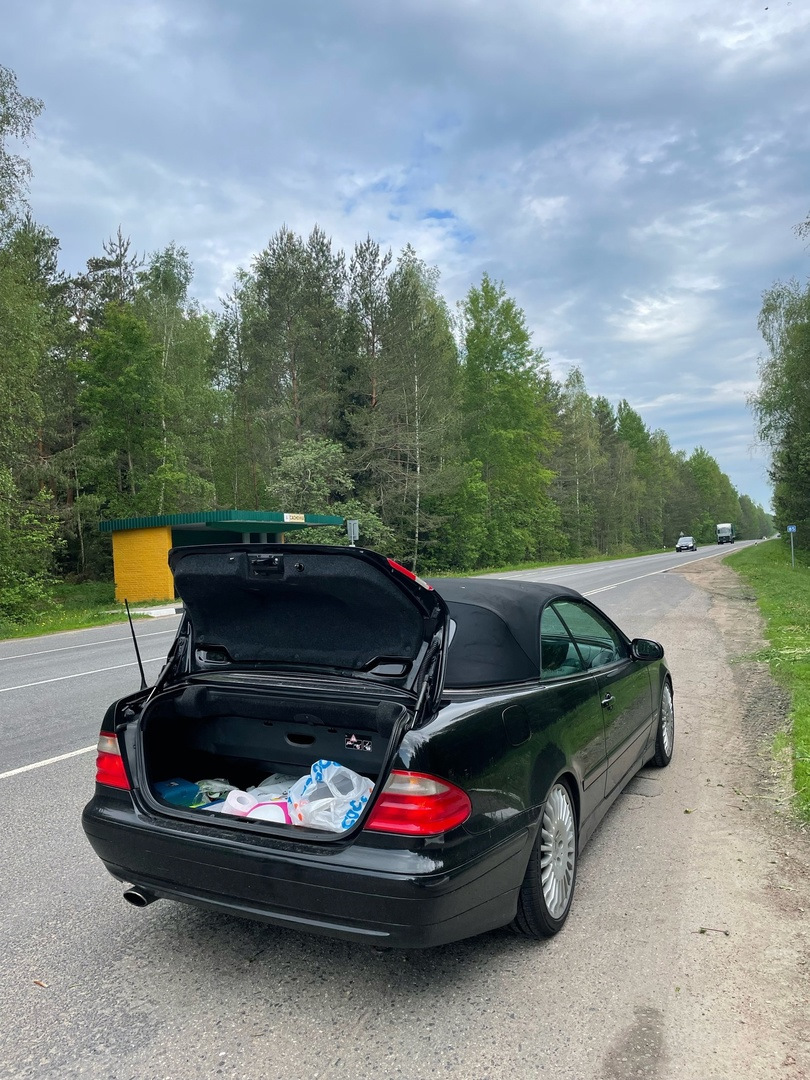 Путешествие в Литву/Латвию и участие в выставке Mercedes — Mercedes-Benz  CLK (W208), 3,2 л, 2001 года | путешествие | DRIVE2