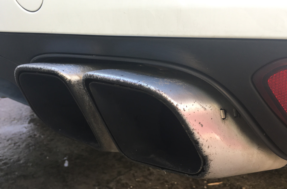 Насадки на глушитель Porsche — Porsche Cayenne (2G) 958, 3 л, 2013 года ...